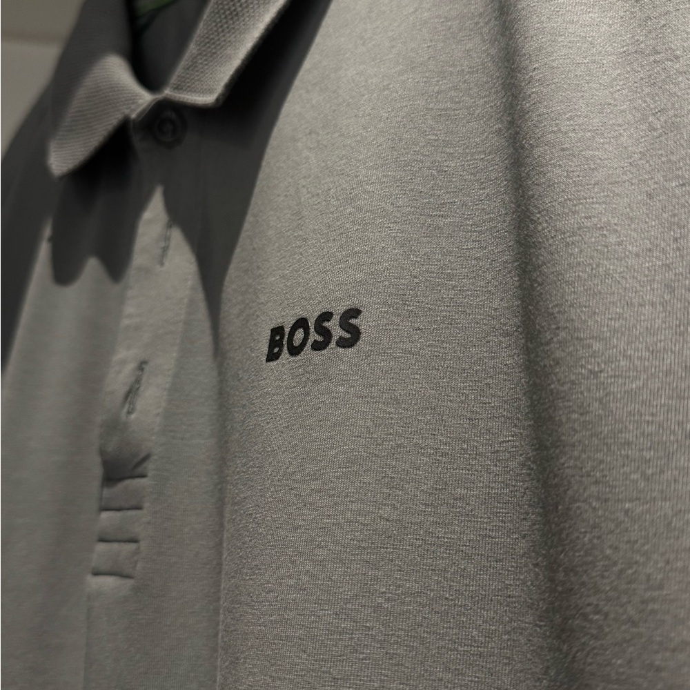 Boss Men's Polo in Classic Gray